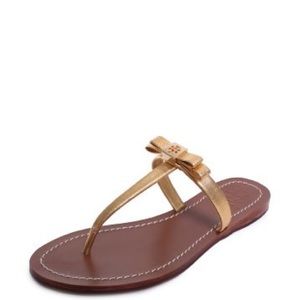 Tory Burch Gold Sandal Flip-Flop NWT